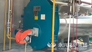 湖北兩臺2噸燃氣鍋爐定期保養